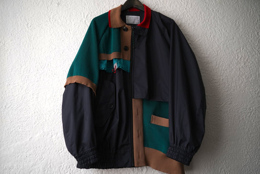 22SS Zip Brouson ポロシャツドッキングブルゾンジャケット / kolor(カラー)