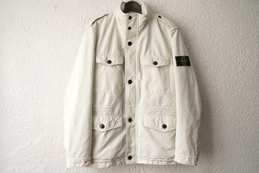 13AW White Quilted David TC Field Jacket ナイロンミリタリージャケット / STONE ISLAND(ストーンアイランド)
