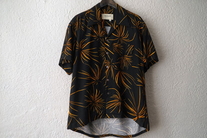 17SS FIREWORKS S/S TUCK OPEN COLLAR SHIRT 総柄開襟アロハシャツ / ANACHRONORM(アナクロノーム)