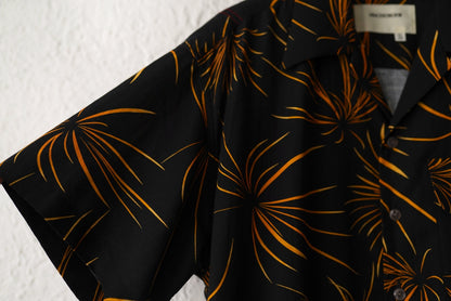 17SS FIREWORKS S/S TUCK OPEN COLLAR SHIRT 総柄開襟アロハシャツ / ANACHRONORM(アナクロノーム)