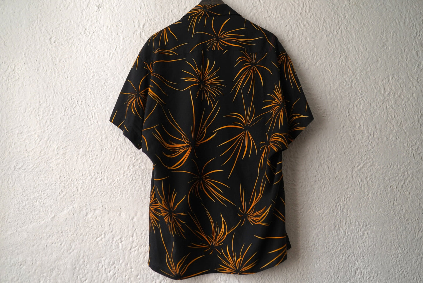 17SS FIREWORKS S/S TUCK OPEN COLLAR SHIRT 総柄開襟アロハシャツ / ANACHRONORM(アナクロノーム)