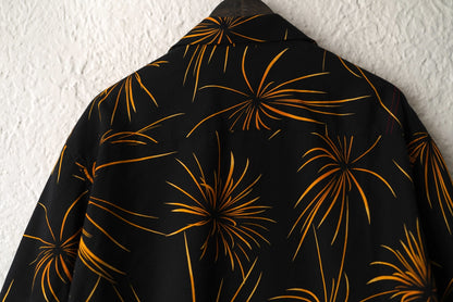 17SS FIREWORKS S/S TUCK OPEN COLLAR SHIRT 総柄開襟アロハシャツ / ANACHRONORM(アナクロノーム)