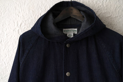 15SS GARDENER BUD BREAKER デニムフードブルゾンジャケット / SASSAFRAS(ササフラス)