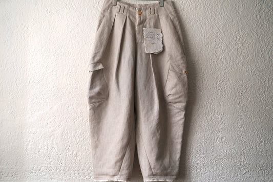 EROS リネンカーゴポケットトラウザーズパンツ / Project by H(プロジェクトバイエイチ)
