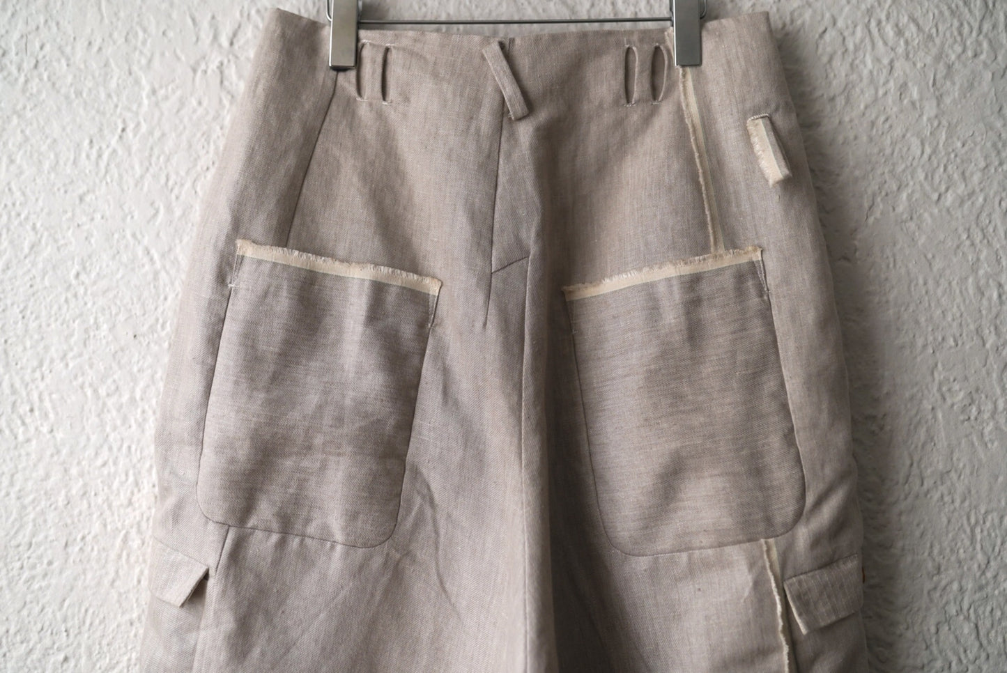 EROS リネンカーゴポケットトラウザーズパンツ / Project by H(プロジェクトバイエイチ)